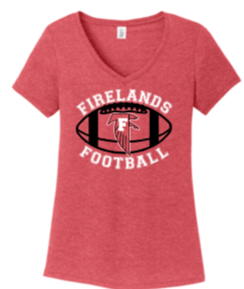 Thumbnail: Firelands Football Premium Tri Blend Ladies V-Neck or Crew T