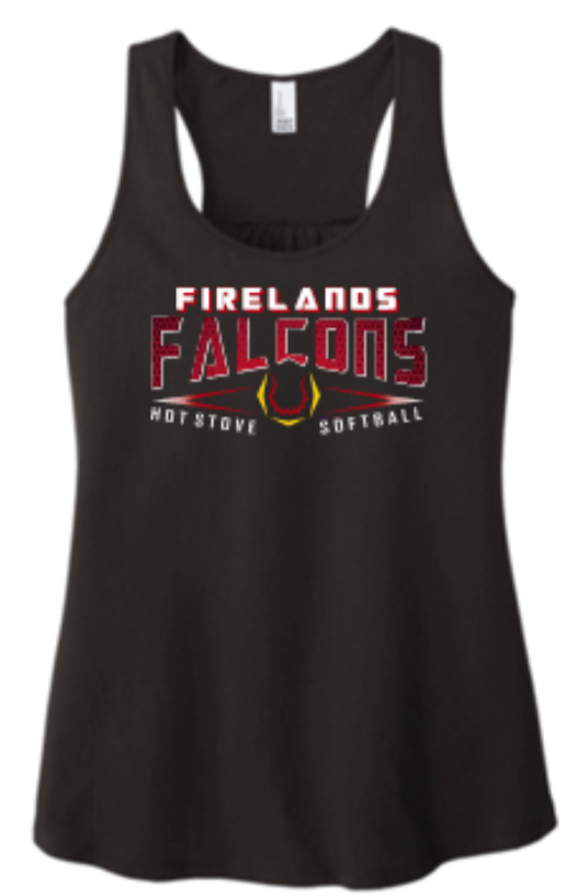 Thumbnail: Ladies Full Color Firelands Baseball Flowey Tank