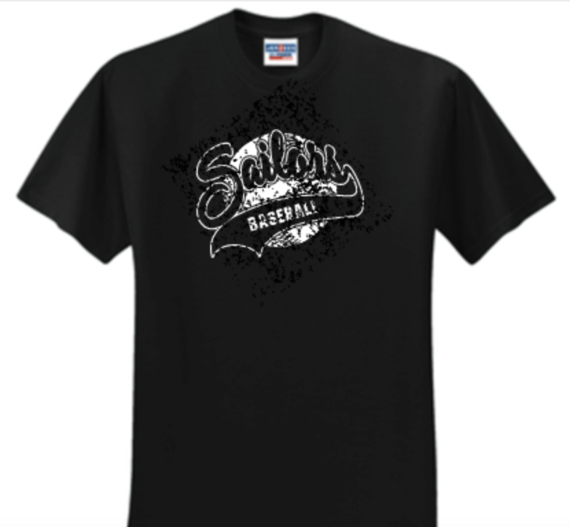 Thumbnail: Short Sleeve Baseball Script  Basic Unisex or Youth Sailor