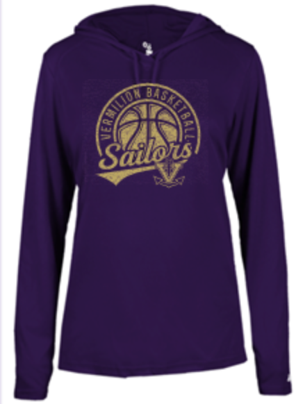 Thumbnail: Ladies Basketball Premium Performance T-shirt hoodie