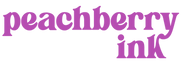 Peachberry Ink logo Purple