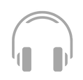 Icono de auriculares grises: activación de audio para escuchar inglés real