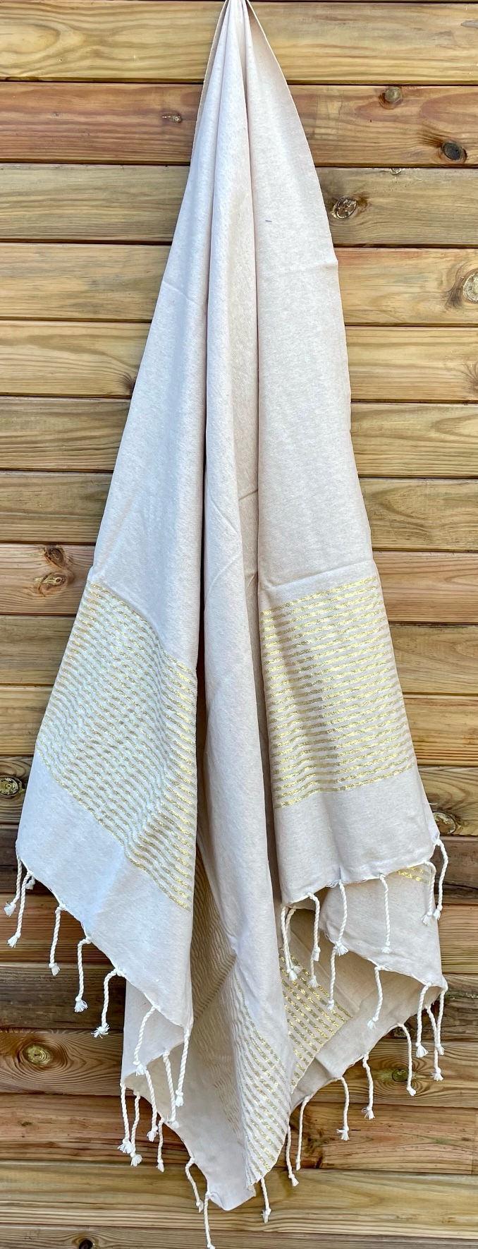 Miniature : FOUTA LUREX PLAT DORE