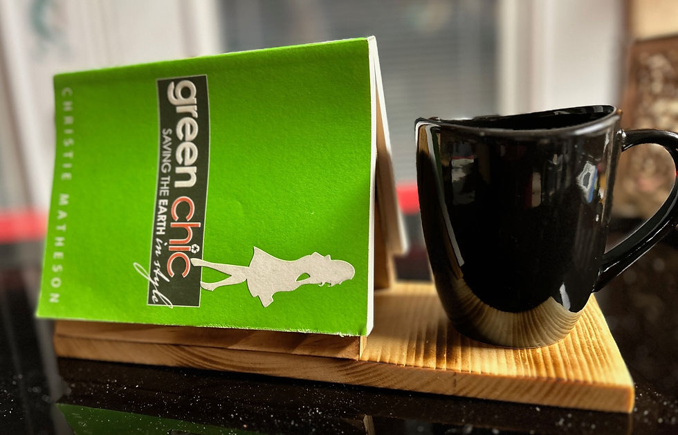 Thumbnail: Personalized Wood Book Rest - With Mug Holder