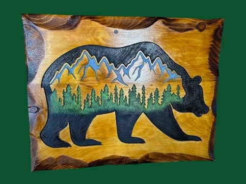 Thumbnail: Rustic Carved Wildlife Wood Signs