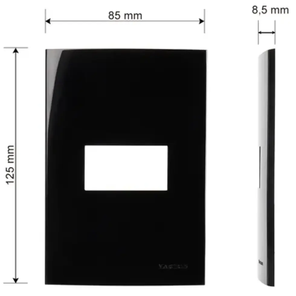 Miniatura: Placa 4x2-1 posto Ebony Clean Margirius