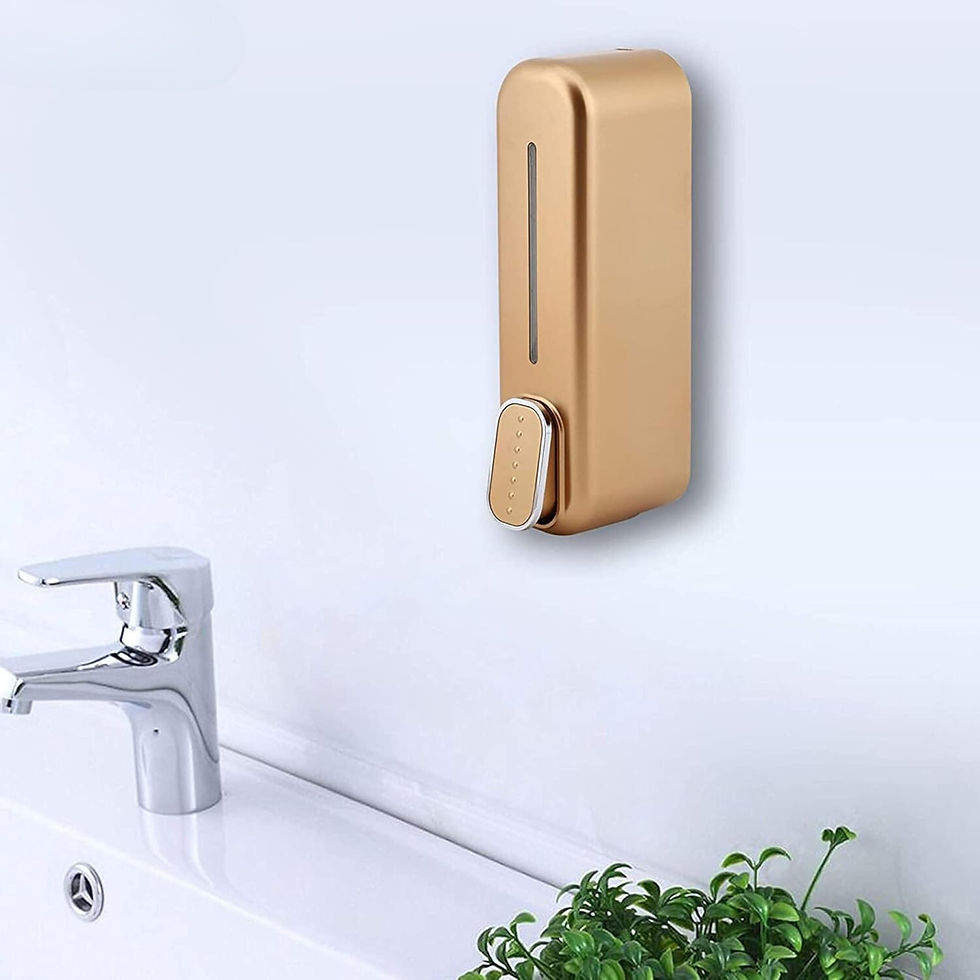 Thumbnail: ABS Liquid Soap Dispenser Wall Mounted for Bathroom (Rose Gold)