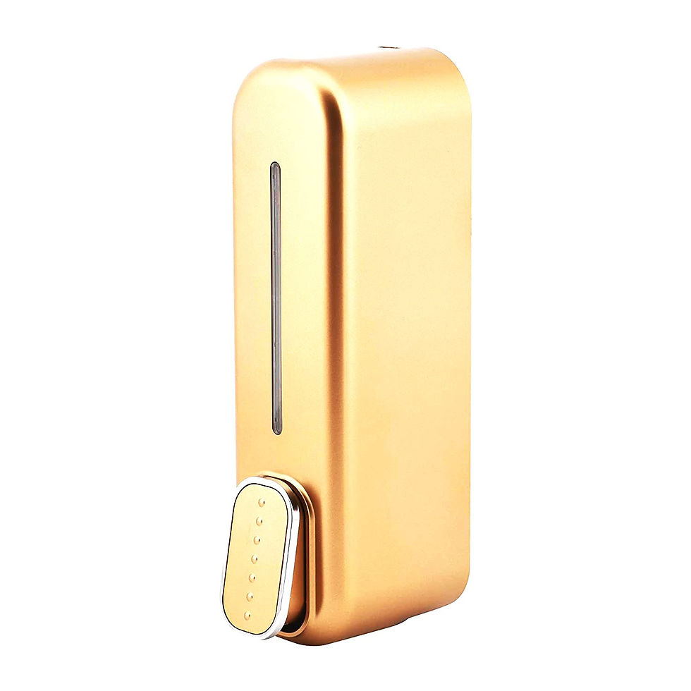 Thumbnail: ABS Liquid Soap Dispenser Wall Mounted for Bathroom  (Golded)