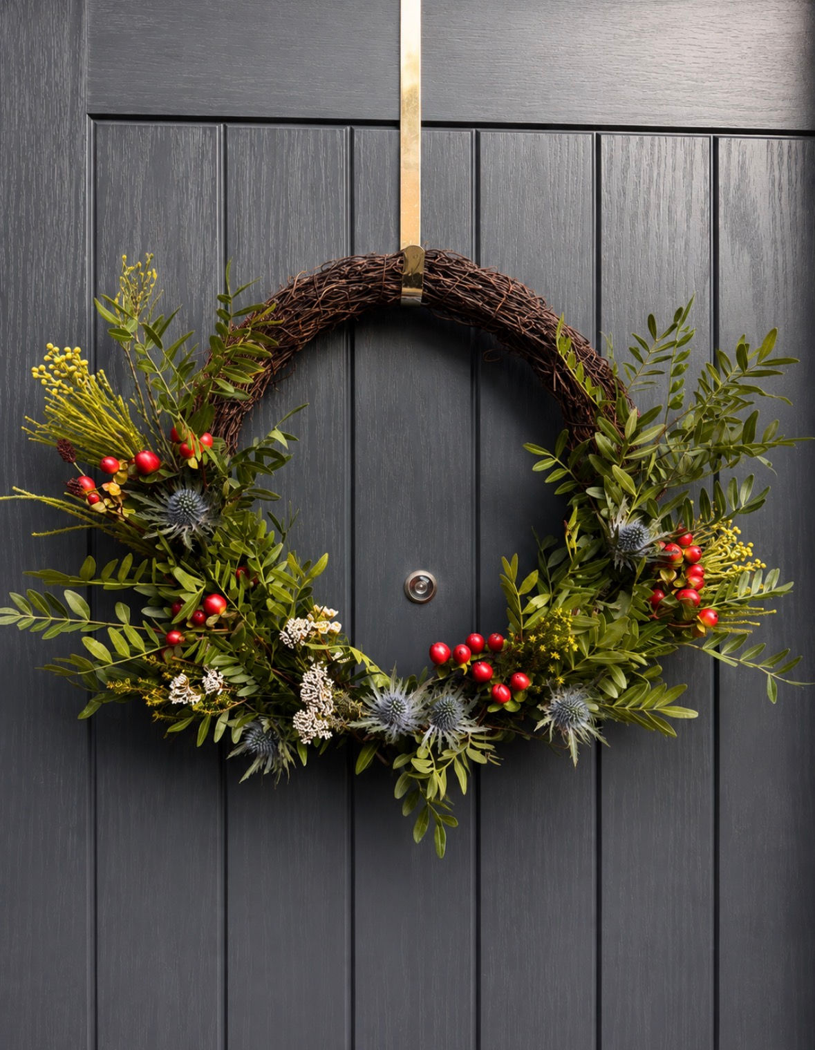 Half Autumn Wreath