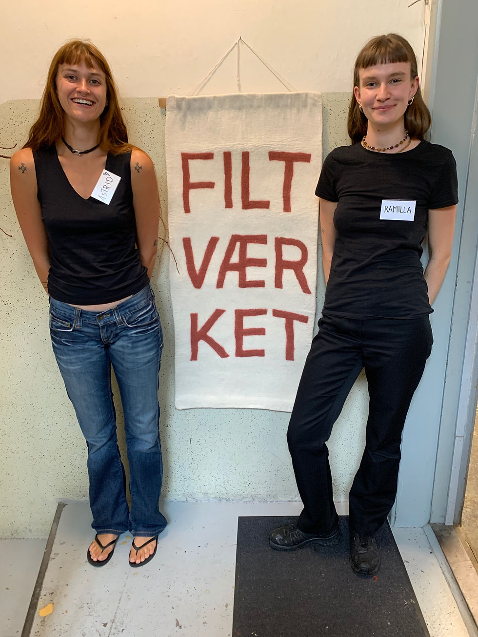 De to nye lærlinge ved Filtværket