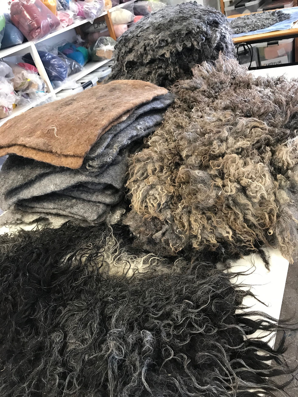 Miniaturebillede: Siddemåtter med råuld