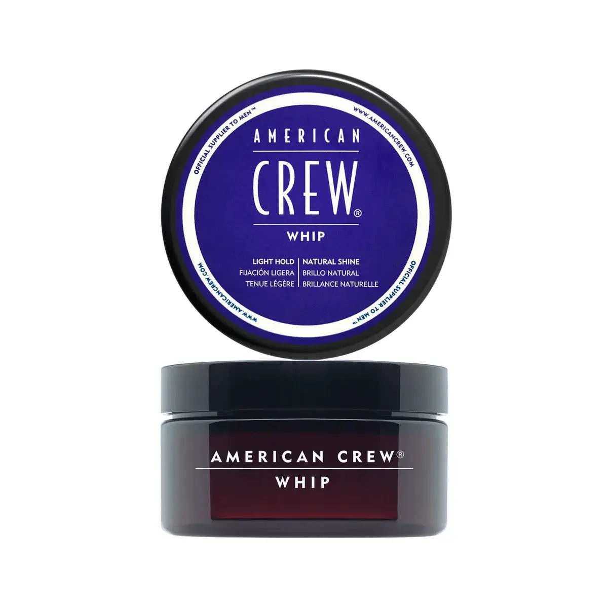 Cera texturizante ligera American Crew Whip Cream de 85g en The Wolf Barbería.
