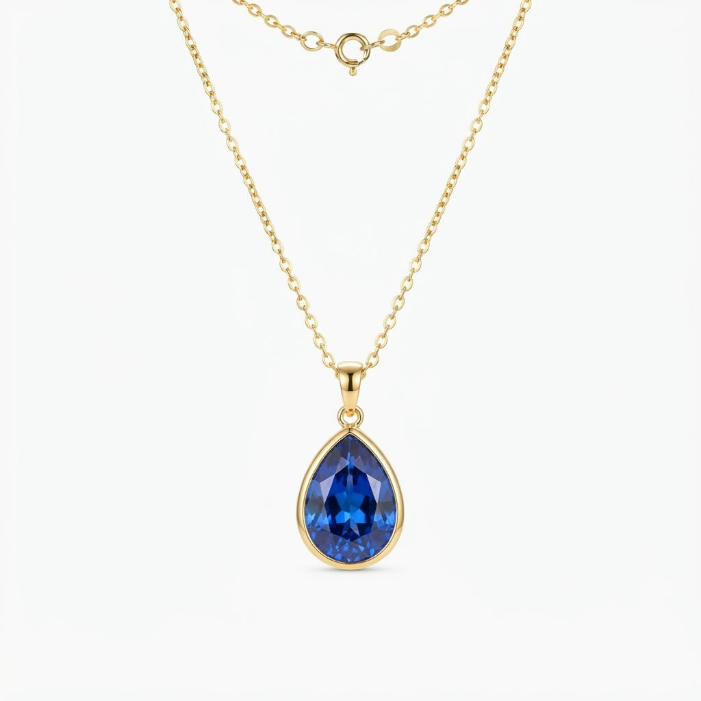 Sapphire Pendant Necklace