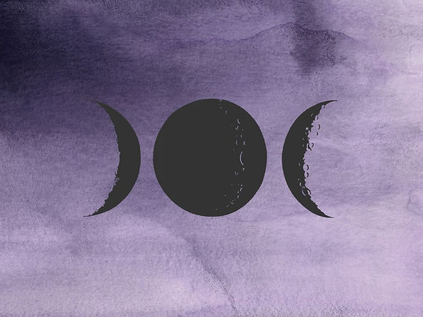 Triple Moon Goddess Shower Curtain by katrist.jpeg