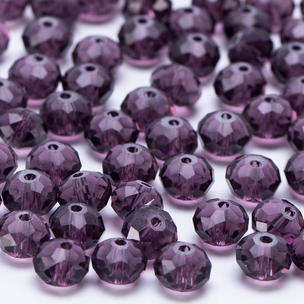 Thumbnail: 4 6 8 10mm Czech Loose Rondelle Crystal Beads For Jewelry Making Diy Needlework 