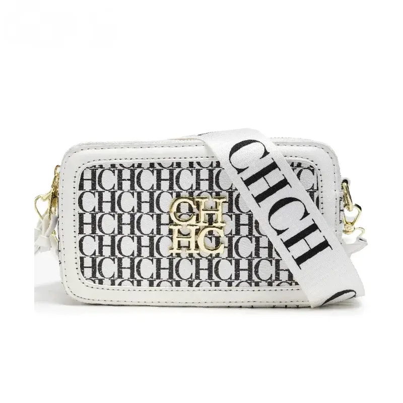 Thumbnail: CH: Macaron Light Letter Print Exquisite Girl Classic Square Bag Woman