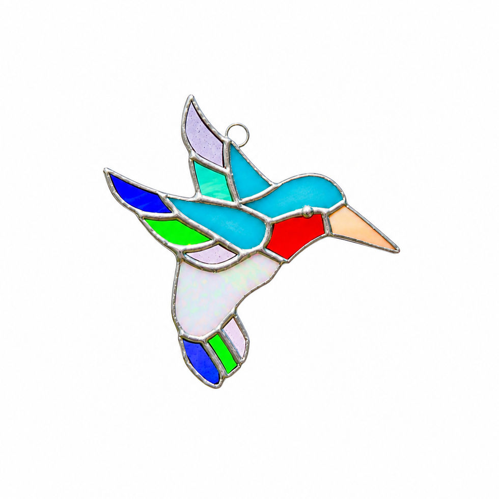 Stained Glass Hummingbird