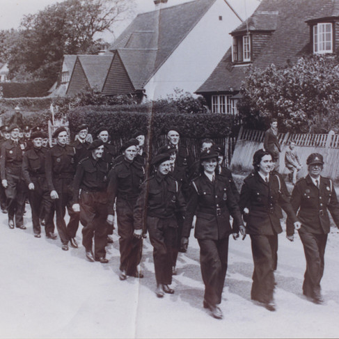 Vera leading a parade