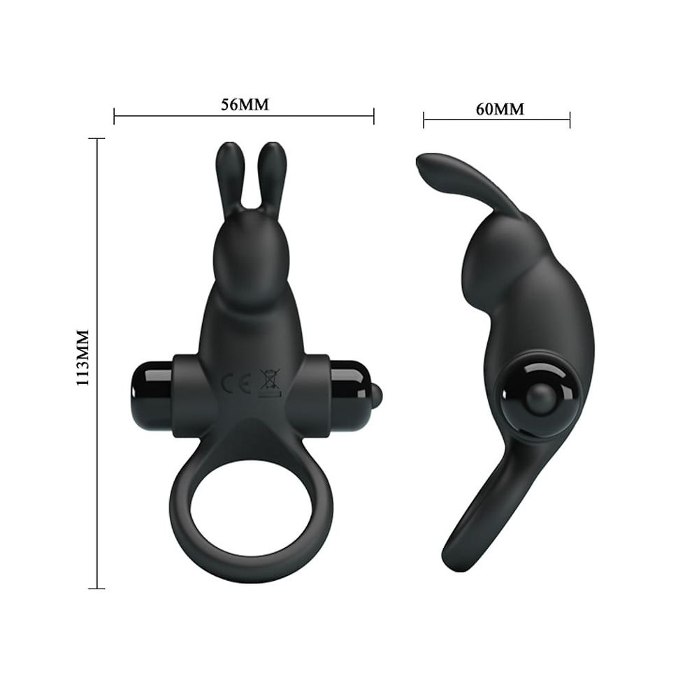 Miniatura: ANELLO FALLICO VIBRANTE - Pretty Love Vibrant Penis Ring 1 Black