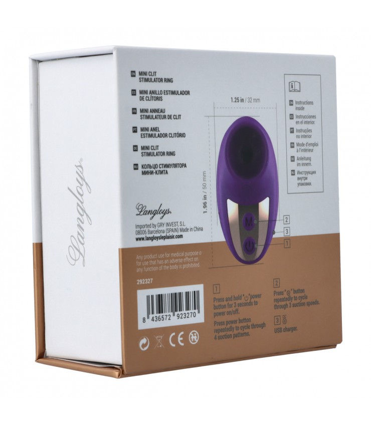 Miniatura: SUCCHIA CLITORIDE - Finger Hera - Langloys - Viola