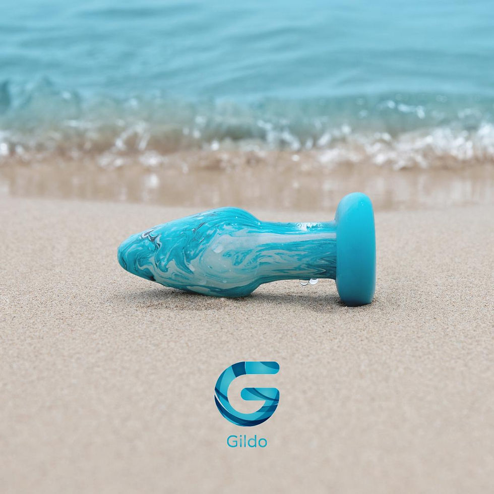 Miniatura: PLUG ANALE - Gildo - Ocean Curl Glass Butt plug