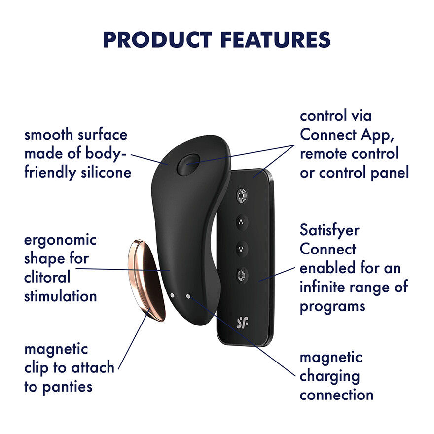 Miniatura: VIBRATORE CON APP - Satisfyer - Little Secret - Nero