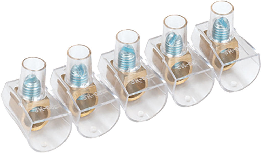 SR.10 MORSETTI ISOLATI IN STRISCIA SEZ.6 MMQ