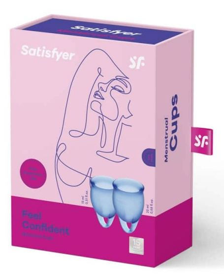 Miniatura: COPPETTA MESTRUALE - Satisfyer - Feel Confident Coppetta Mestruale - Blu