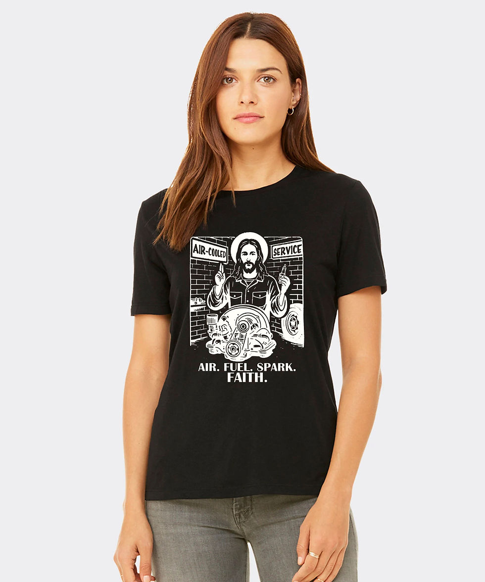 AIR-FUEL-SPARK-FAITH JESUS AIRCOOLED VW TEE