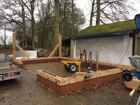 Raising of Badlesmere Frame gets underway!