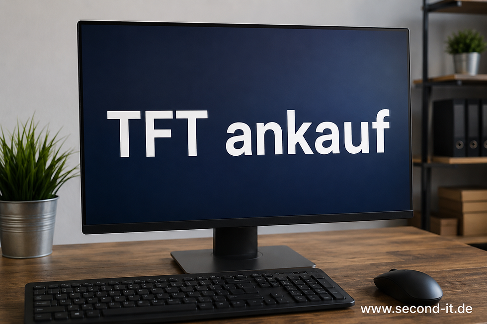 TFT Ankauf für Unternehmen | Sicher mit Second IT