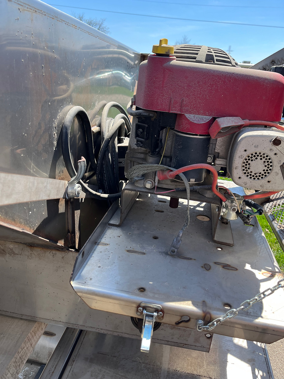 Thumbnail: FLINK 8' V-BOX COMPLETE ASSY PINTLE CHAIN, W/ELCTRIC CONTROL, 10.5 B&S ENGINE