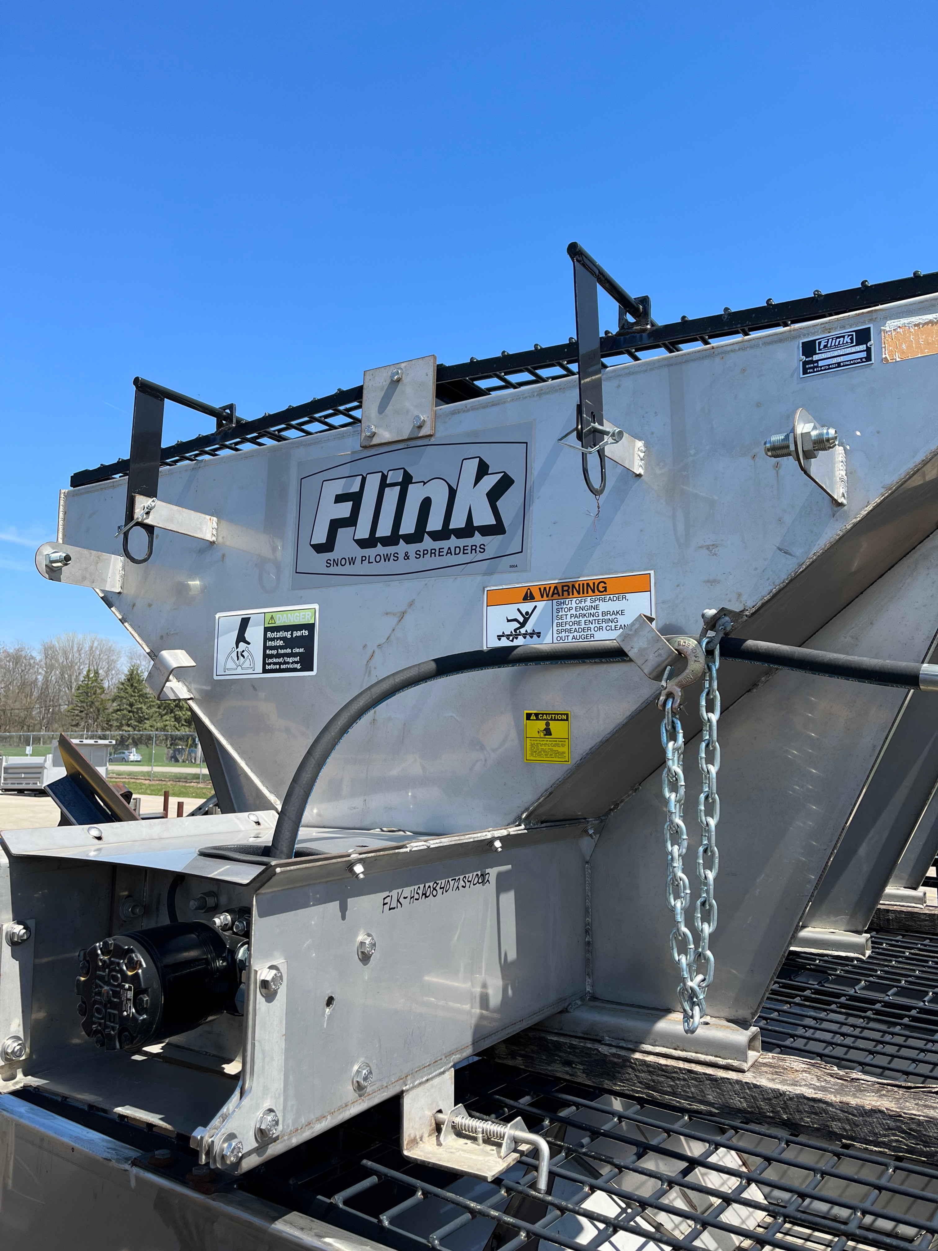 FLINK 8' MINI S.S. AUGER V-BOX, HYD DRIVE