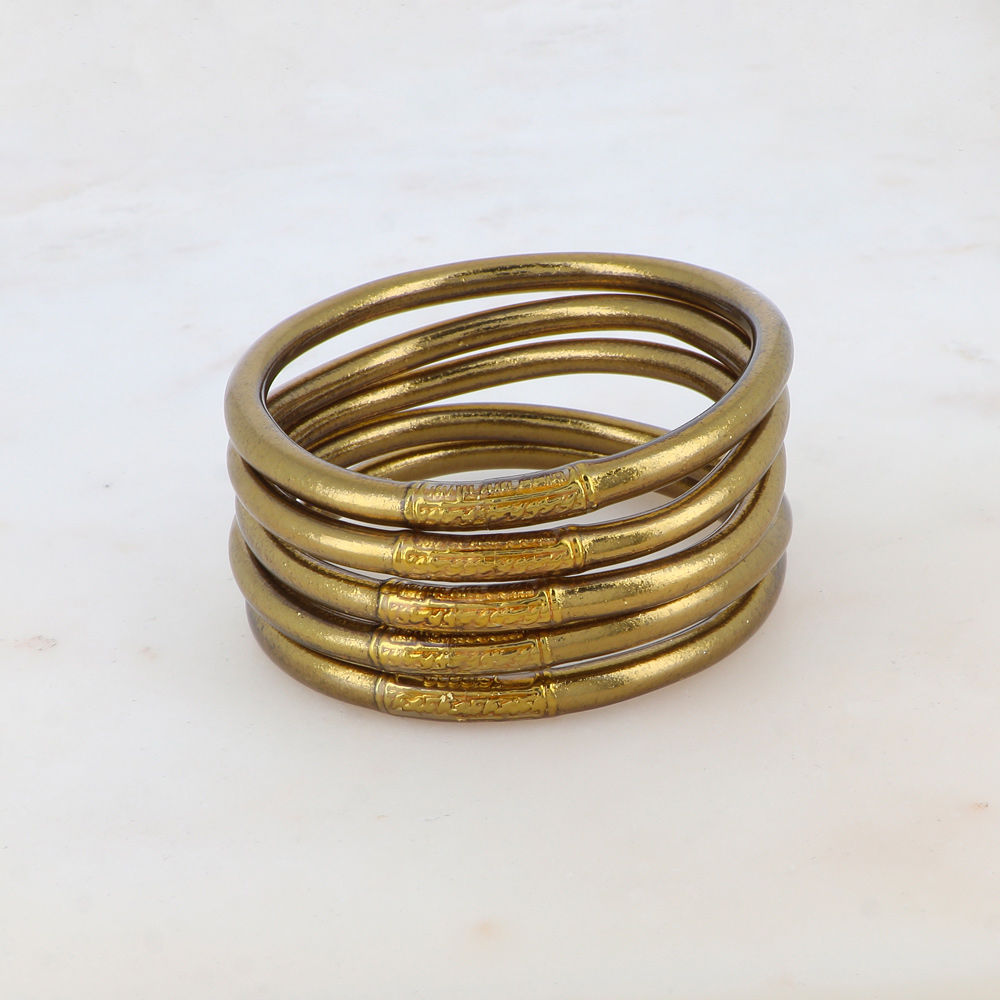 jonc bouddhiste dark antique