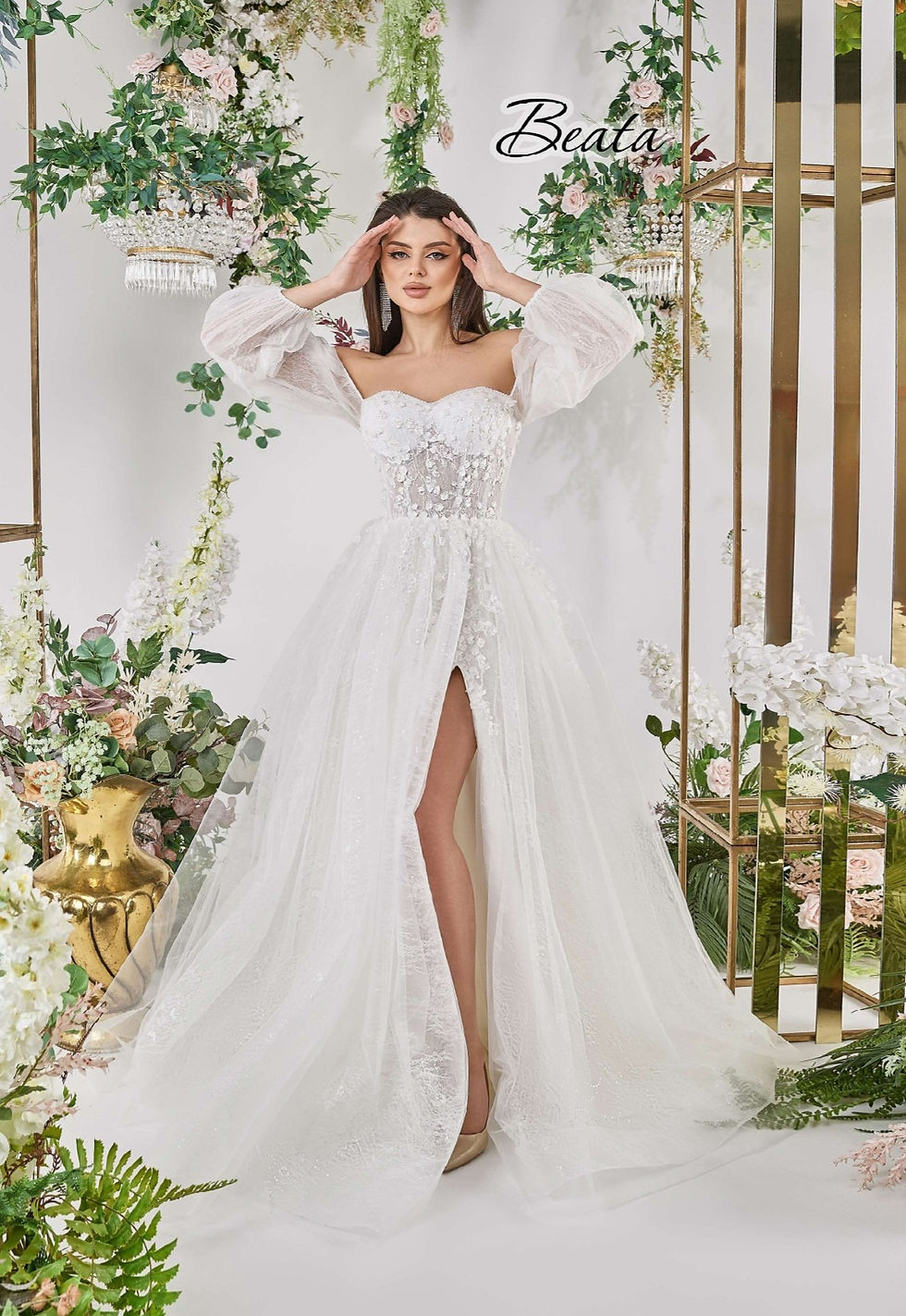 White Orchid Bridal | Beata | Front View