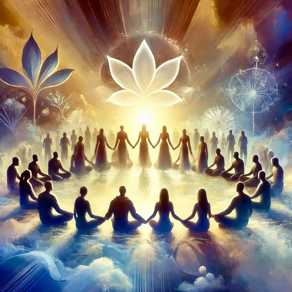 DALL·E 2025-02-01 10.41.24 - A serene and inspiring image of a community of people coming