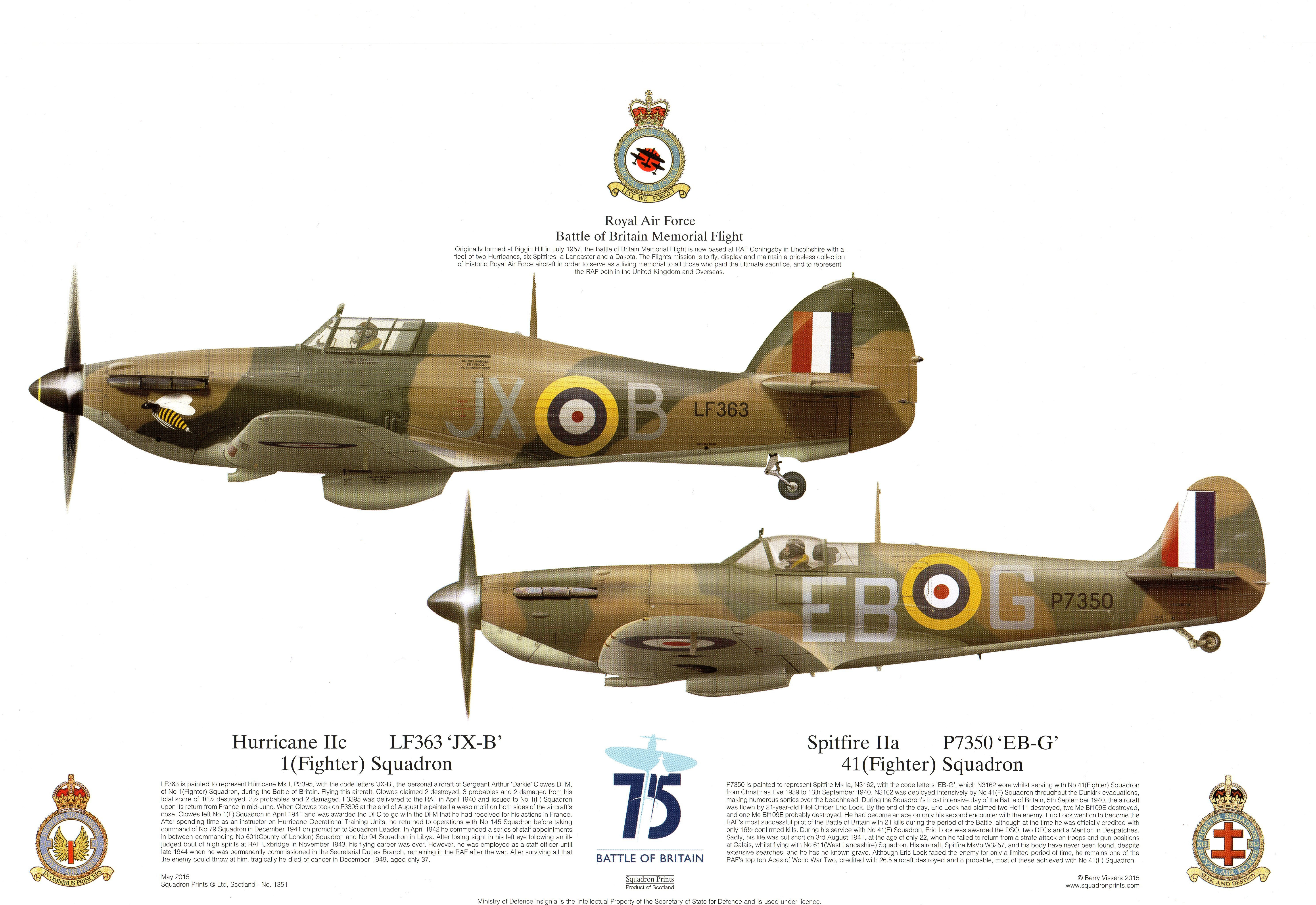 Print to Commemorate The 75th Anniversary of The Battle of Britain