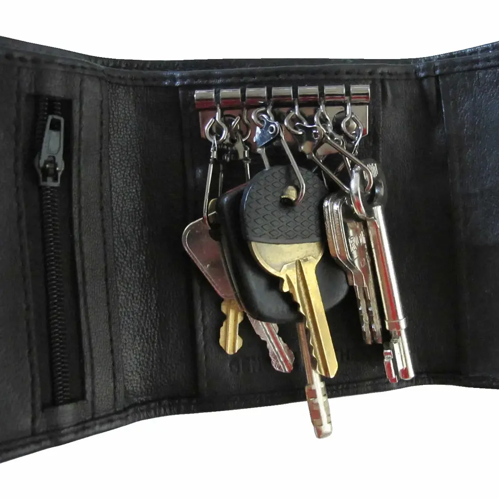 Thumbnail: Genuine Soft Real Leather Men's Key Wallet