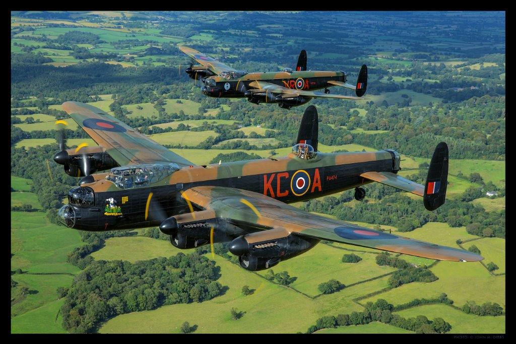 Lancaster B.1Mk.I PA474 & Lancaster B MkX FM213 VR-A No 419 Sqn