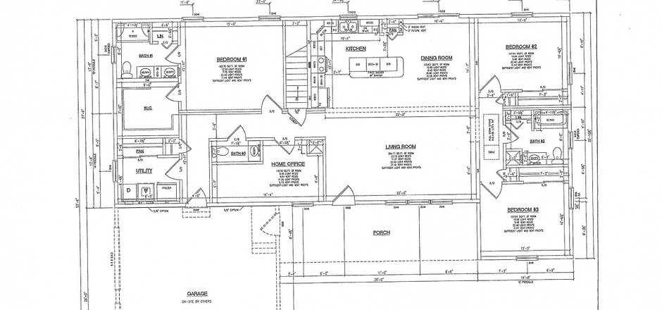 Hand drawn plan turned into a CAD drawing