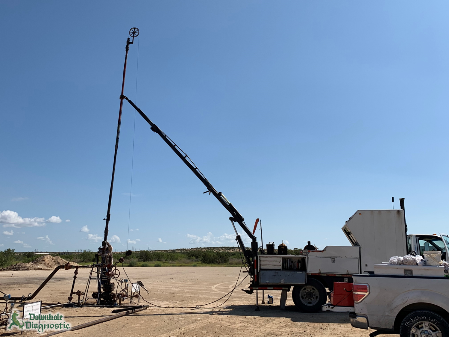 Slickline Truck on Gas Lift Well