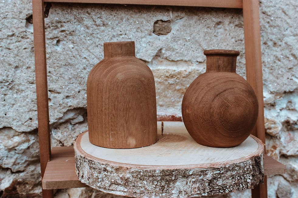 Miniature : Vases en bois