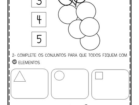 Atividade de contagem NÚMERO 5