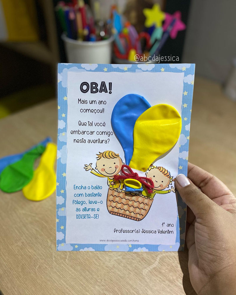 Lembrancinha Balão Para Imprimir - RETOEDU