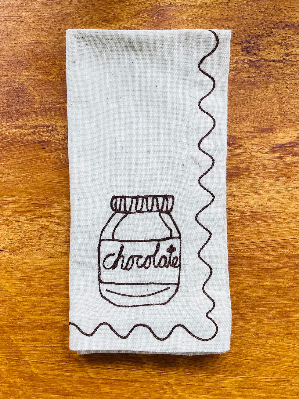 Thumbnail: Embroidered Food Preserves Napkins (Set of 6)
