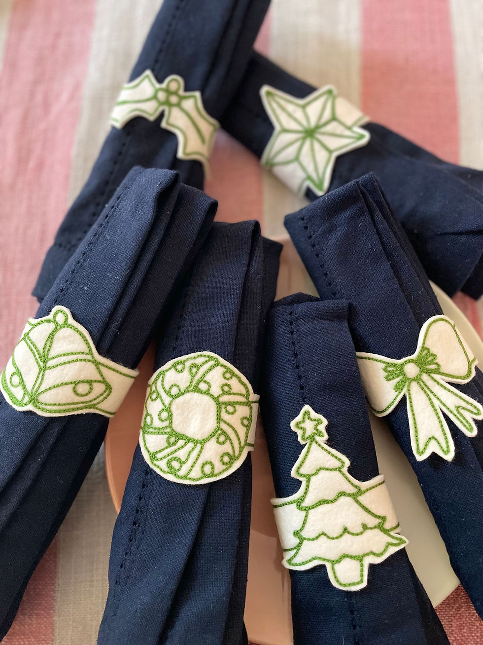 Thumbnail: Embroidered Individual Napkin Rings