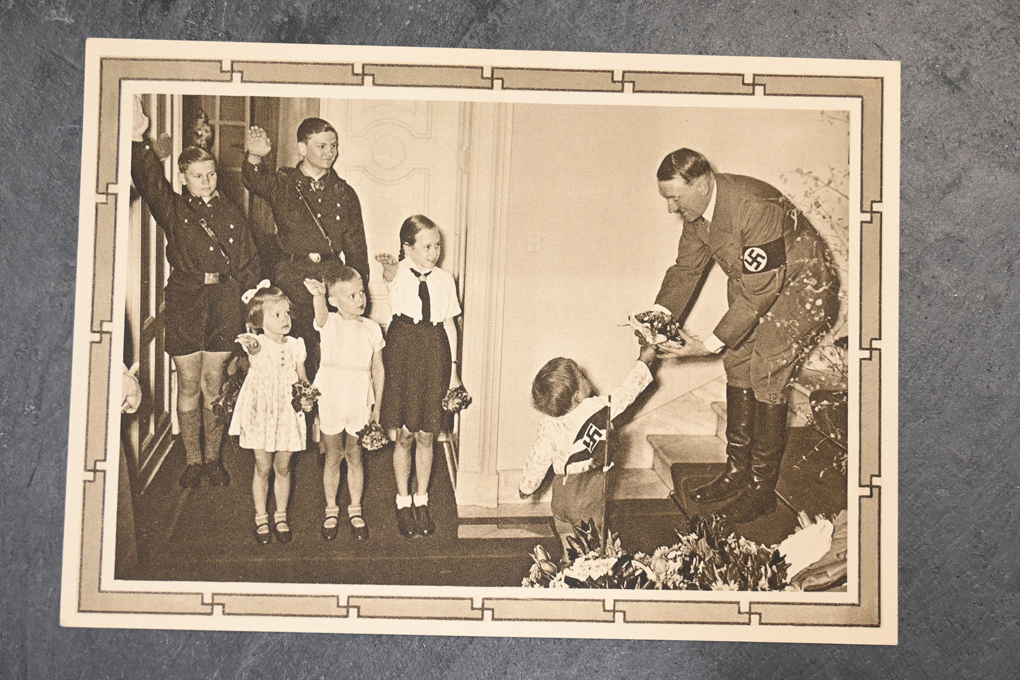 postcard with adolf hitler