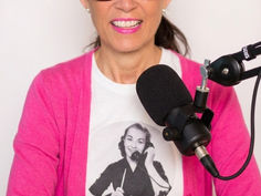 marie potter in a podcast