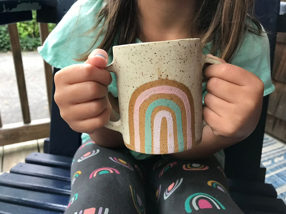 Thumbnail: 2 Handled Rainbow Mug