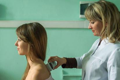SCENAR treatment promoting natural body balance and recovery.